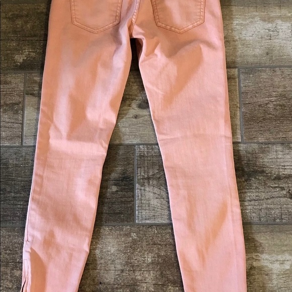 FREE PEOPLE Jeans Coral Color Size 26 - Picture 2 of 5